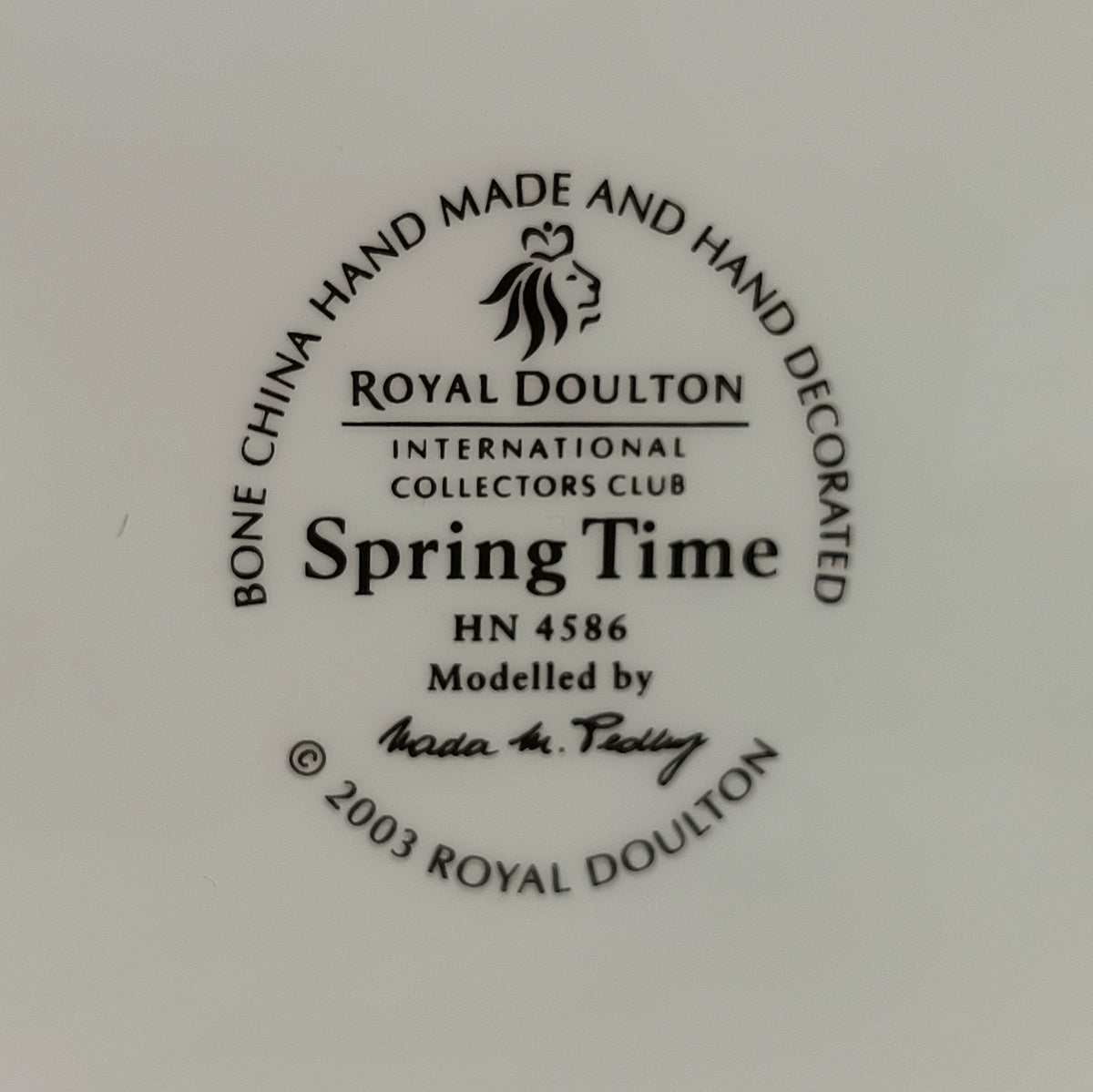 Royal Doulton Spring Time HN 4586, Collectors Club, photo 7 of 7