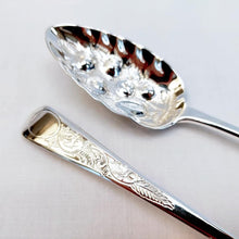Load image into Gallery viewer, Antique Pair of Hallmarked Sterling Silver Berry Spoons