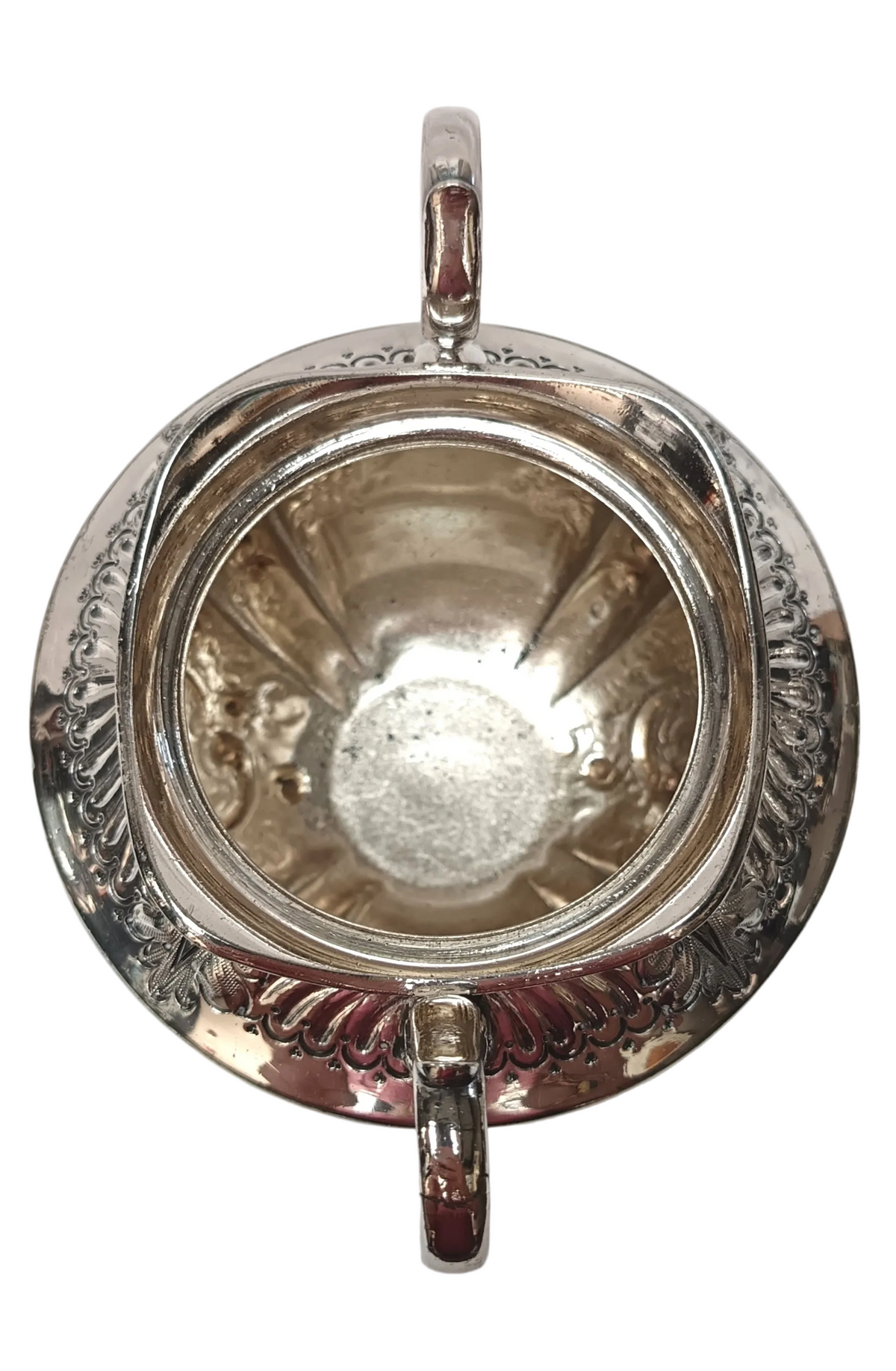 Mappin & Webb | Electro Britannia Metal Silver Plate | Three-Piece Tea Service | Teapot, Milk Jug & Open Sugar Bowl | Repousse Floral & Acanthus Decoration | Gilt Interiors | Sheffield | Registration No. 12425 | Very Good Antique Condition