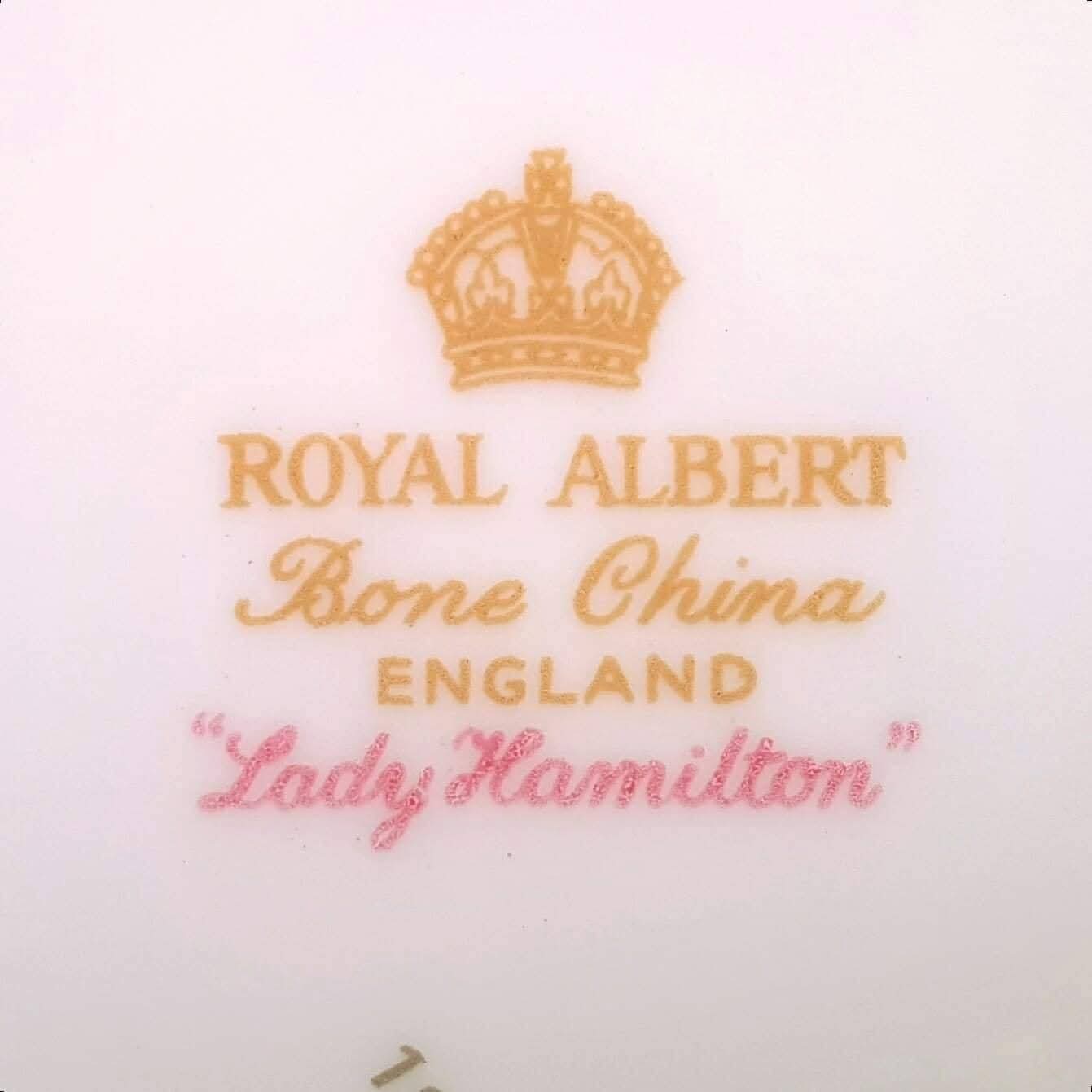 Royal Albert 'Lady Hamilton' Large Bone China Teapot | 6–8 Cup | Made in England | Mint Condition