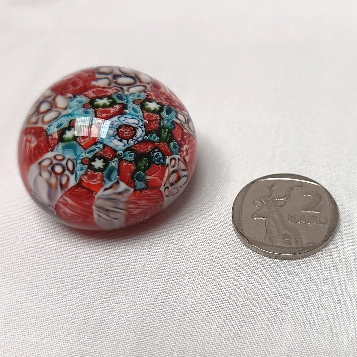 Collectable Vintage Murano Millefiori Art Glass Paperweight – Handcrafted Italian Beauty