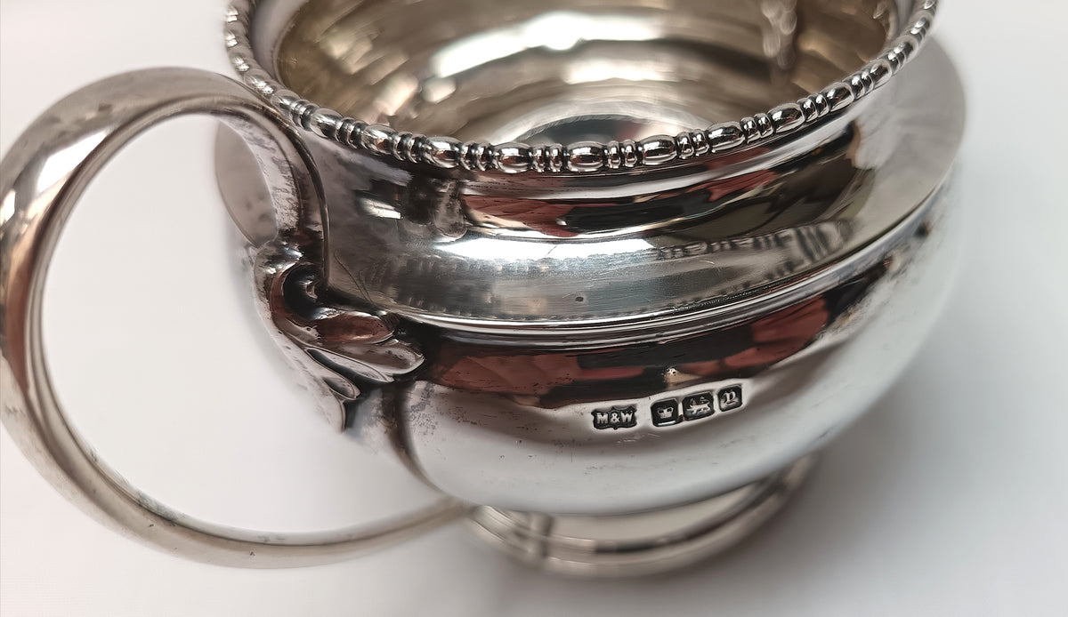 Beautiful Antique Hallmarked Sterling Silver Milk Jug – Mappin & Webb, Sheffield 1916