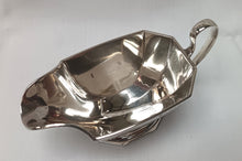 Load image into Gallery viewer, Elegant Art Deco Hallmarked Sterling Silver Sauce Boat – Hawksworth Eyre Birmingham 1934 | Timeless English Tableware