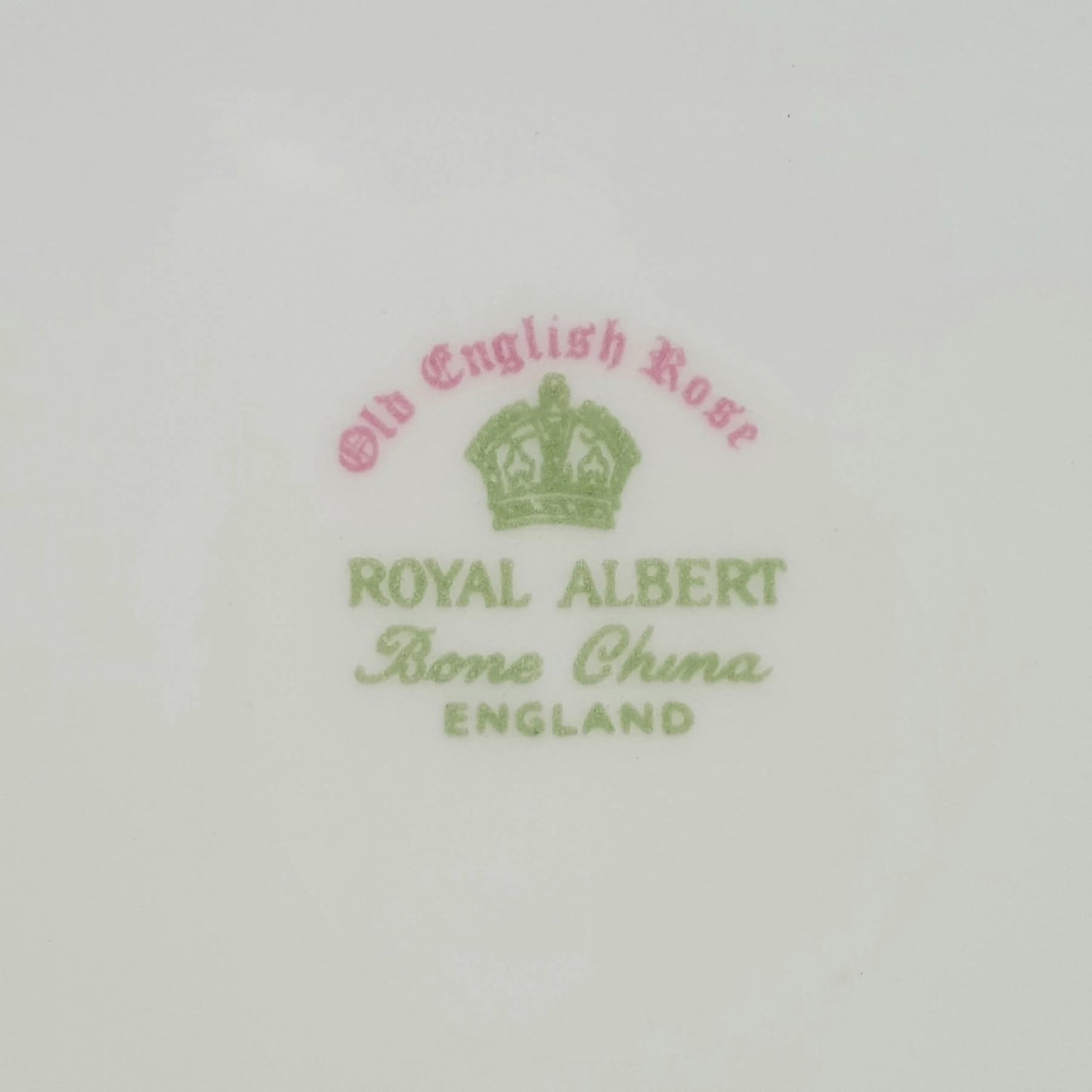 Royal Albert Old English Rose Bone China Part Tea Set — 6 Trios, Milk Jug, Sugar Basin & Cake Plate, England, Excellent Condition