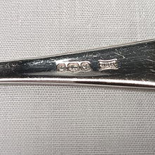 Load image into Gallery viewer, Walker & Hall Sterling Silver Golf-Themed Teaspoon Set with Silver-Plated Sugar Tongs – Early 20th Century Collectible