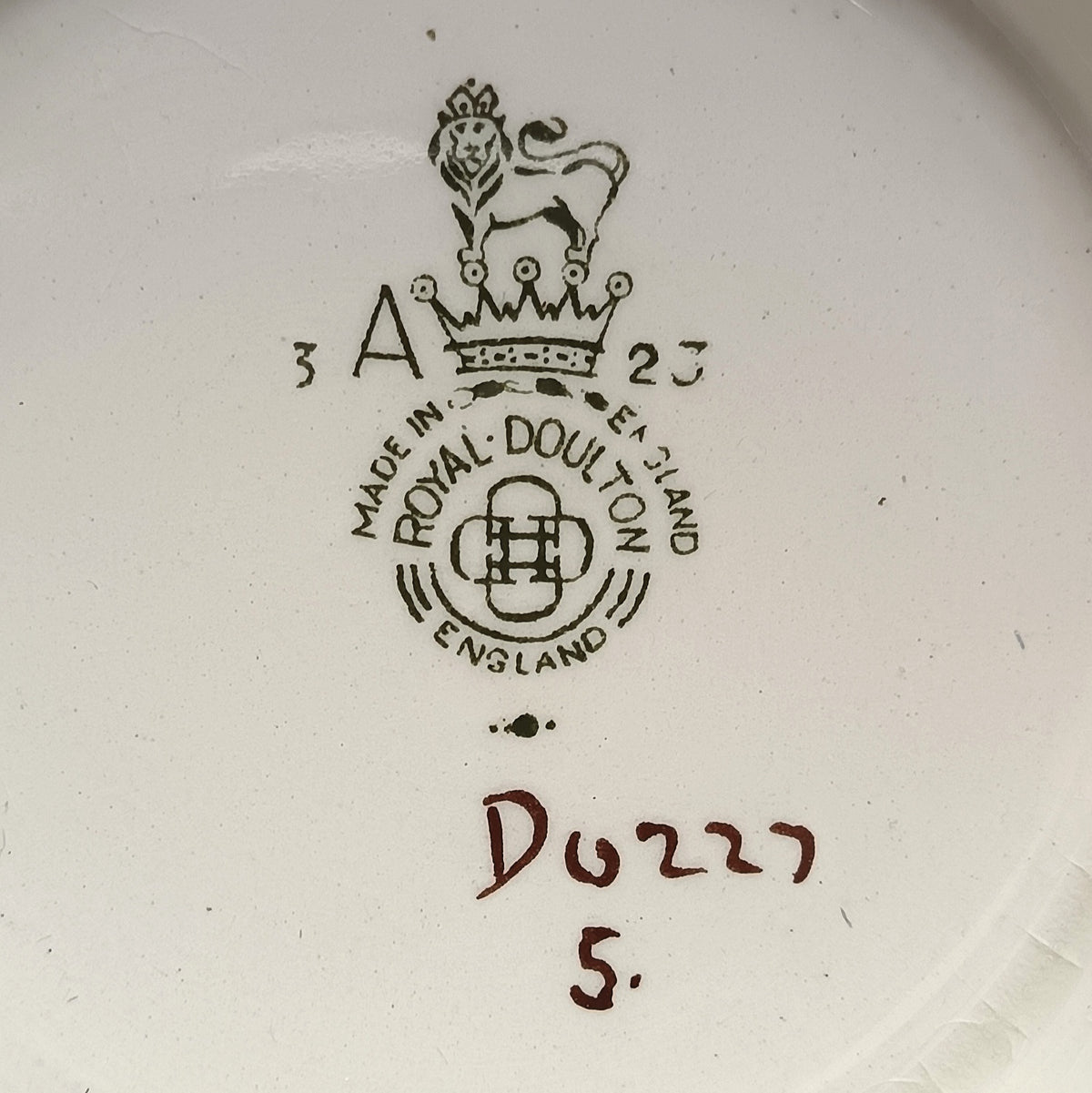 Royal Doulton | Wild Rose (D6227) | Winchester Footed Bowl | Hand-Painted Earthenware | Burslem, England, c.1940s