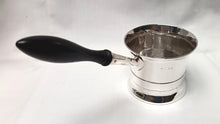 Load image into Gallery viewer, Antique Sterling Silver Brandy Saucepan with Ebony Handle – Elegant Collectible Tableware