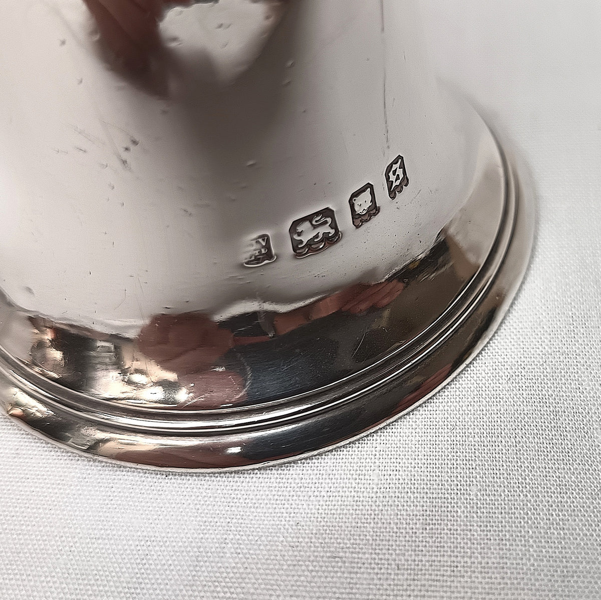Elegant Near Antique Hallmarked Sterling Silver Table Bell – CJ Vander Ltd, London, 1933