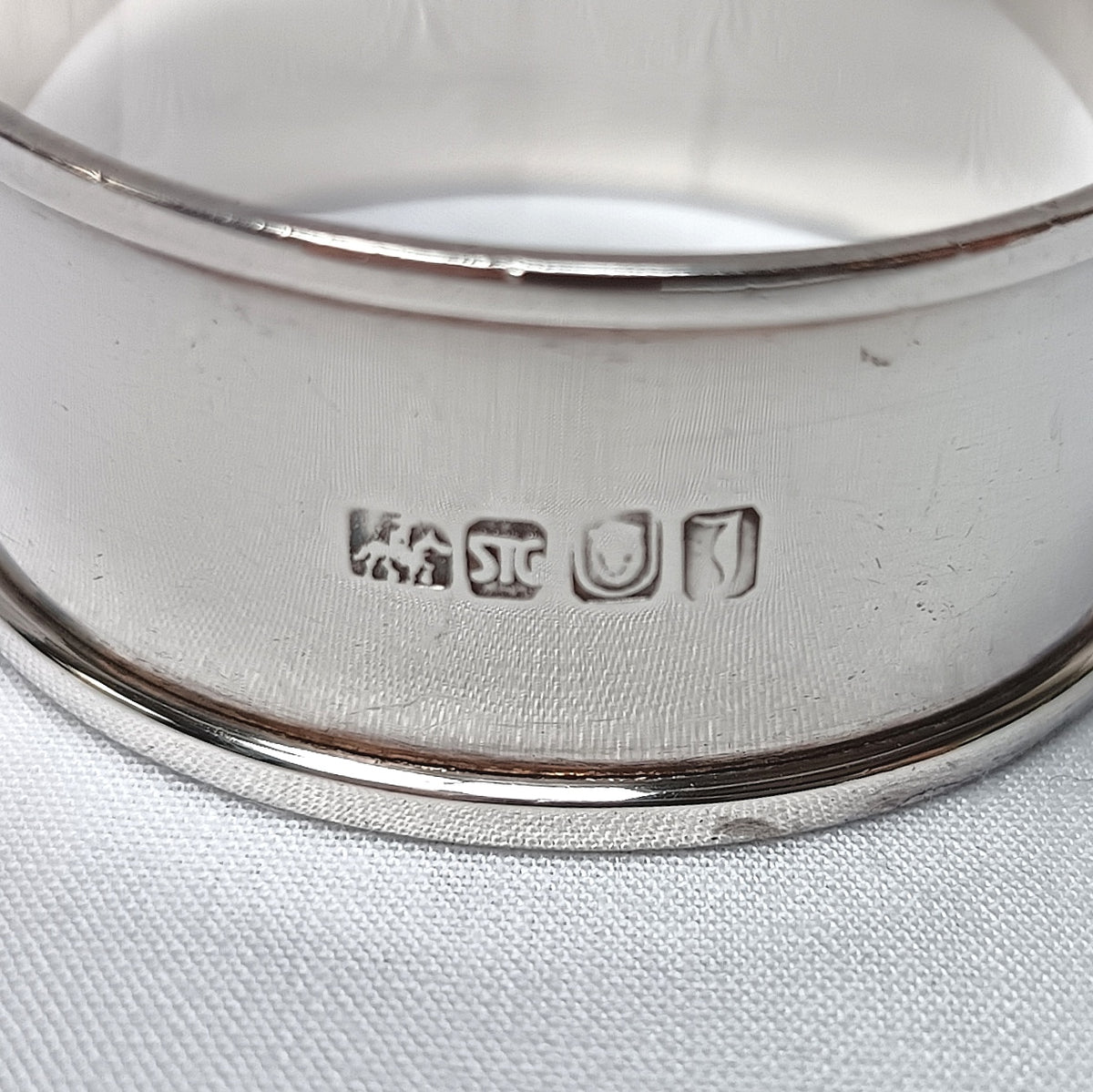 Rare South African Sterling Silver Napkin Ring — Norman Watson "Dick King" Durban 1953, Engraved D.P.D.