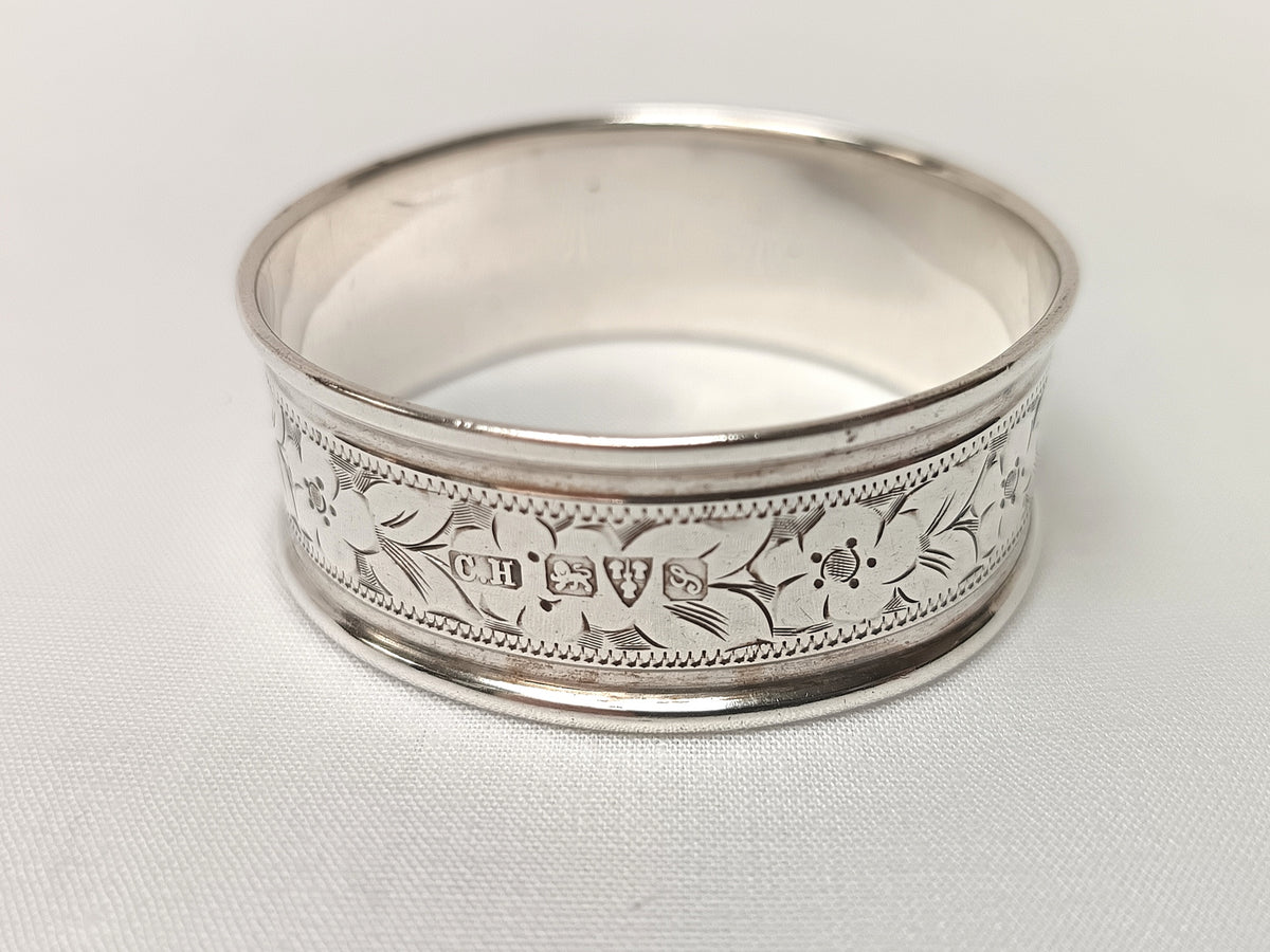 Antique Hallmarked Sterling Silver Serviette Ring