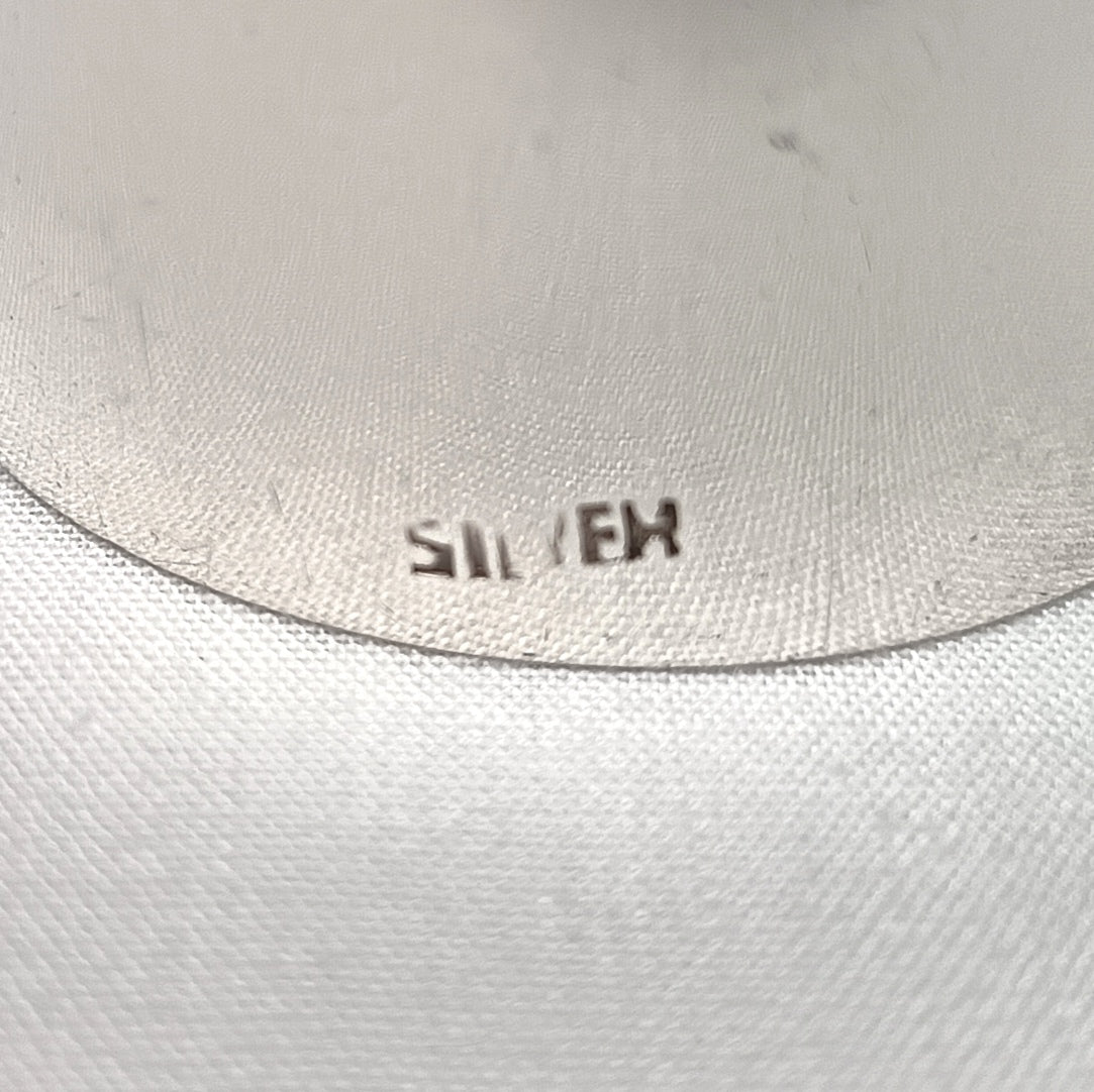Continental Silver Napkin Ring — Plain Polished Wide Cylinder, SILVER Stamped, 23g, No Inscription, Excellent Condition