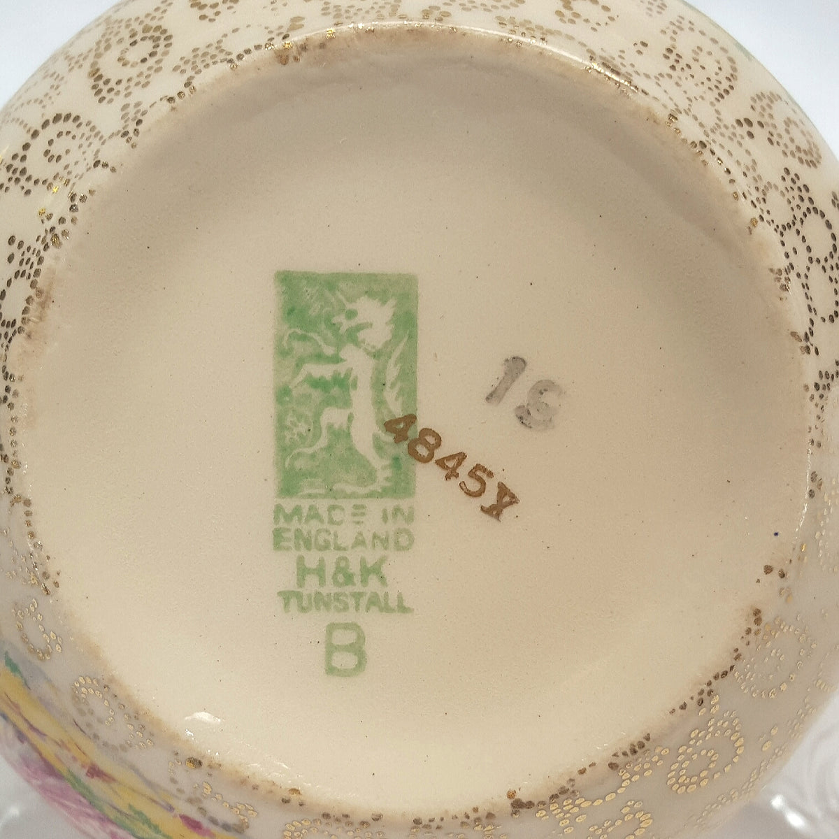 Vintage H & K Tunstall (Hollinshead & Kirkham) Chintz ‘Crinoline Lady’ Large Open Sugar Basin
