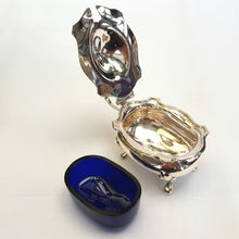 Load image into Gallery viewer, Hallmarked sterling silver salt cellar