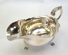 Load image into Gallery viewer, Hallmarked sterling silver gravy boat
