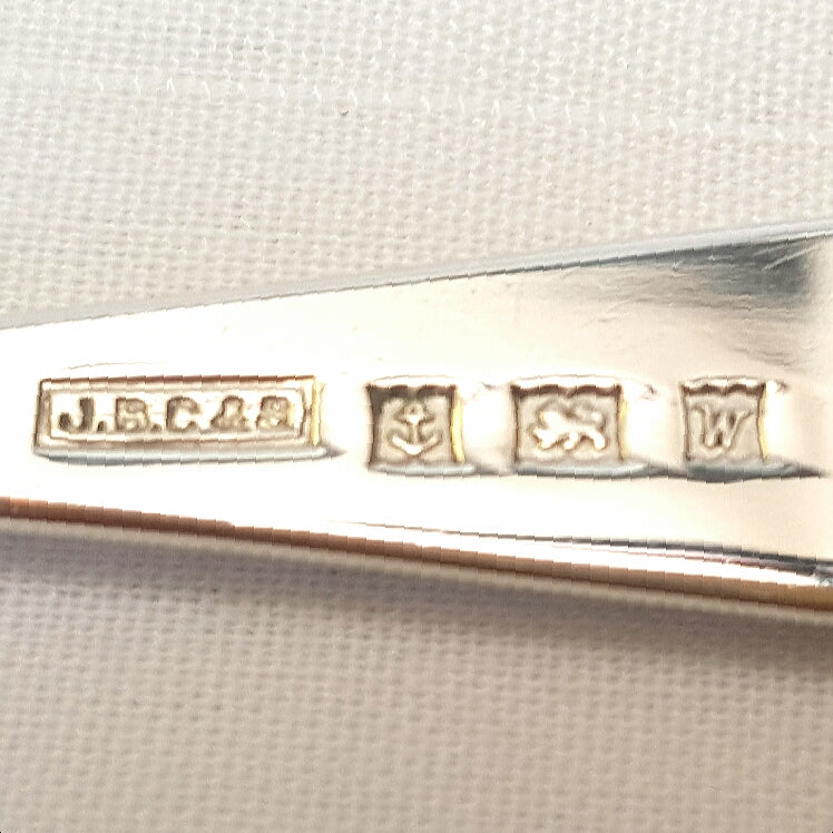 Vintage Pair of Hallmarked Sterling Silver Butter Dishes & Knifes
