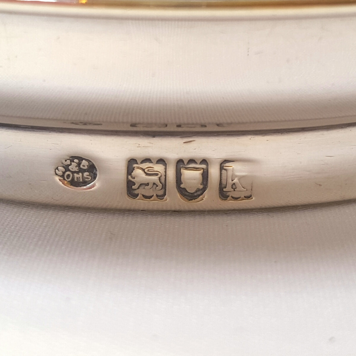 Pair of Hallmarked Sterling Silver Wine/Champagne Coasters