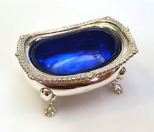 Load image into Gallery viewer, Hallmarked sterling silver salt cellar