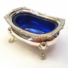 Load image into Gallery viewer, Hallmarked sterling silver salt cellar