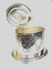 Load image into Gallery viewer, Antique Victorian silver plated biscuit barrel