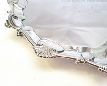 Load image into Gallery viewer, Hallmarked sterling silver salver