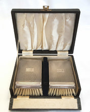 Load image into Gallery viewer, Hallmarked sterling silver brush set