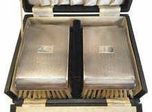 Load image into Gallery viewer, Hallmarked sterling silver brush set