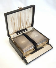 Load image into Gallery viewer, Hallmarked sterling silver brush set