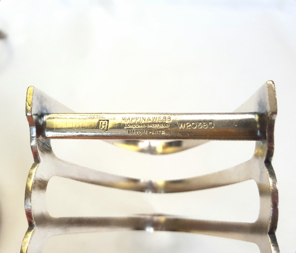 Vintage Mappin & Webb Silver-Plated Toast Rack – Sheffield, London