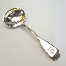 Load image into Gallery viewer, Antique hallmarked sterling silver gravy ladle