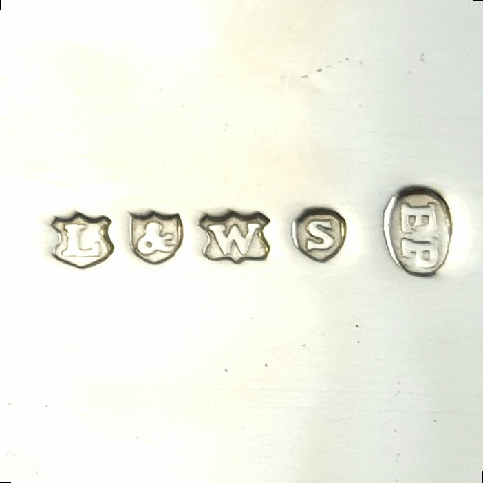 Elegant Antique Silver-Plated Oval Tray with Delicate Vine Pattern