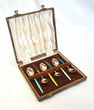 Load image into Gallery viewer, Norwegian hallmarked sterling silver set of six spoons