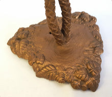 Load image into Gallery viewer, Antique gilded cast brass and delicate glass centrepiece