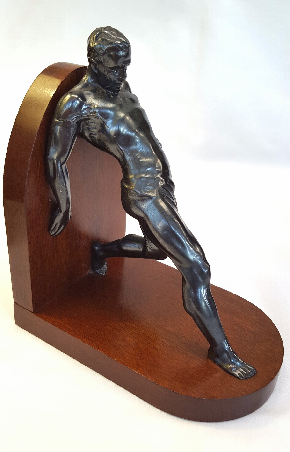 Stunning Pair of French Art Deco Spelter Bookends after R. Vramant – Circa 1930s