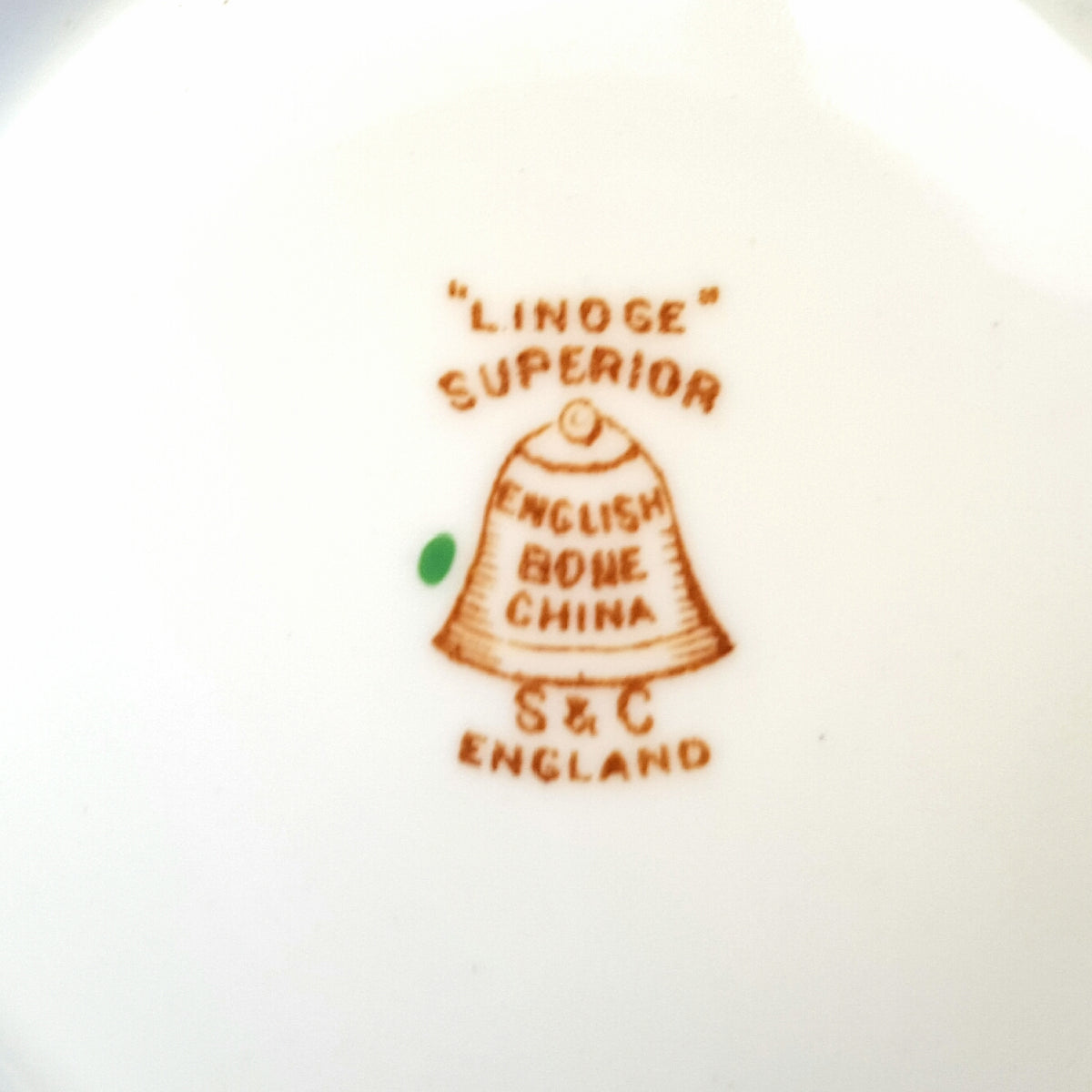 Antique ‘Linoge’ Superior English Bone China Open Sugar Bowl – S & C, England