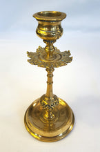 Load image into Gallery viewer, Pair of antique brass candlesticks