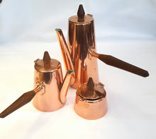 Load image into Gallery viewer, Mid-century copper coffee set