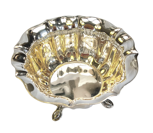 Antique Hallmarked Sterling Silver Open Sugar Bowl
