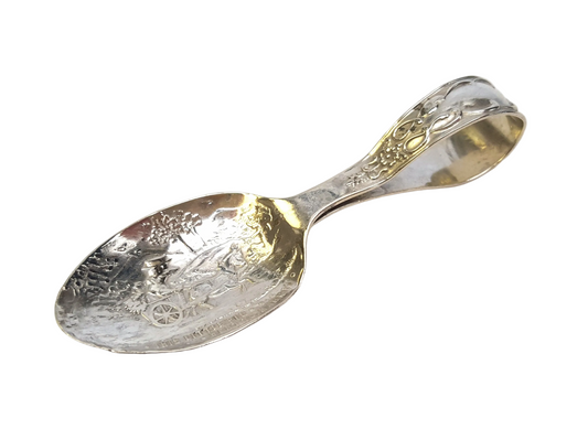 Hallmarked Sterling Silver Baby Feeding Spoon