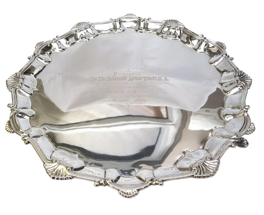 William Shaw II | Sterling Silver Chippendale-Border Salver | London | 1762