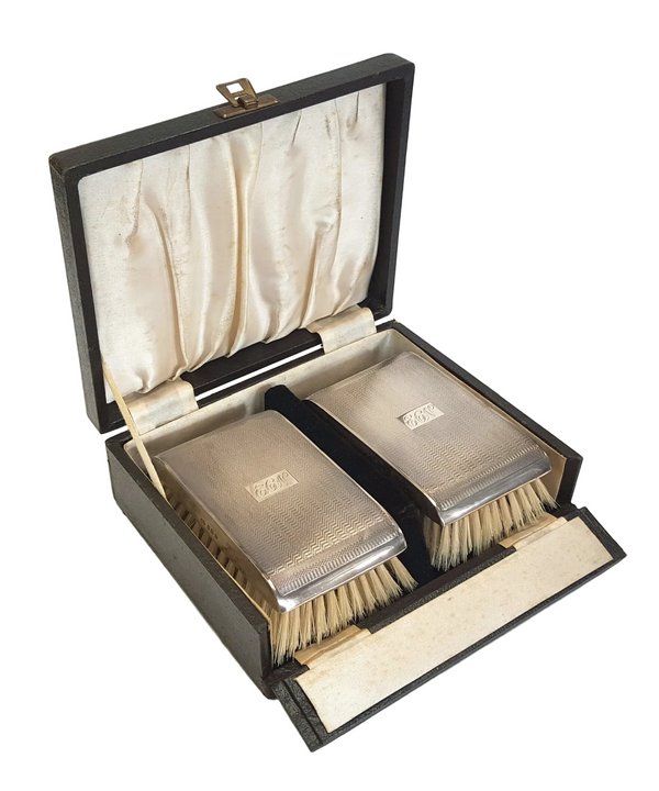 Hallmarked Sterling Silver Hair Brush Set