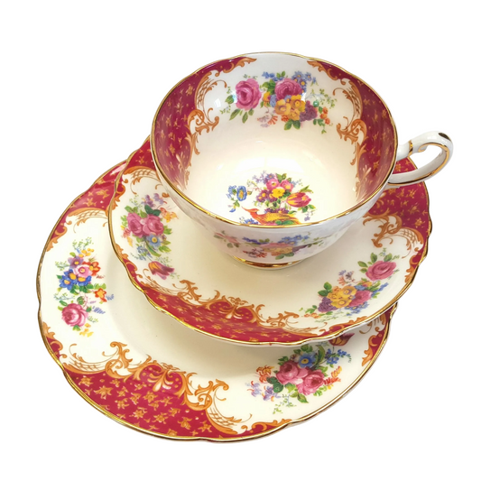 Paragon ‘Rockingham’ Fine Bone China Trio – Circa 1930s, England