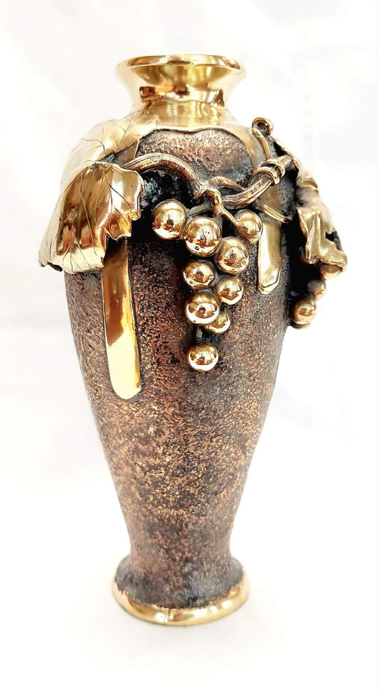 Antique Japanese Meiji (1868-1912) Bronze Vase