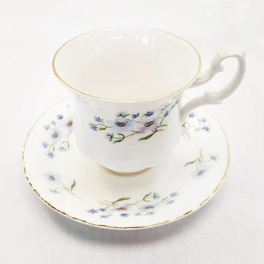 Vintage Richmond “Blue Rock” Bone China Demitasse Set