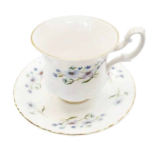 Vintage Richmond “Blue Rock” Bone China Demitasse Set