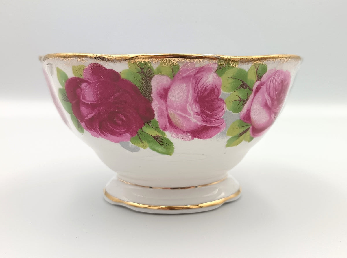 Royal Albert | Bone China | Open Sugar Bowl | Old English Rose | England | c.1927–1960