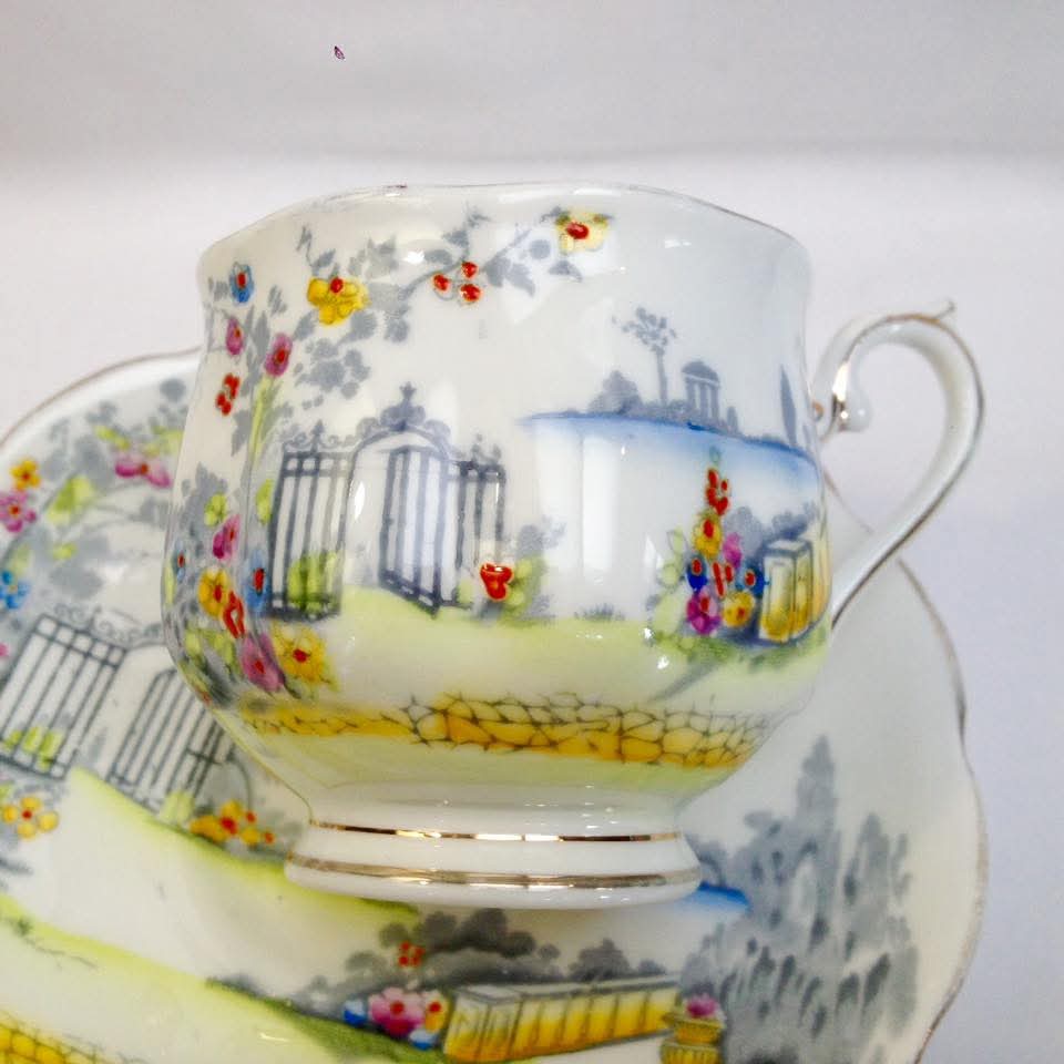 Royal Albert | Rosedale | Tea-for-Two Set | Bone China | England, c.1940s–1950s