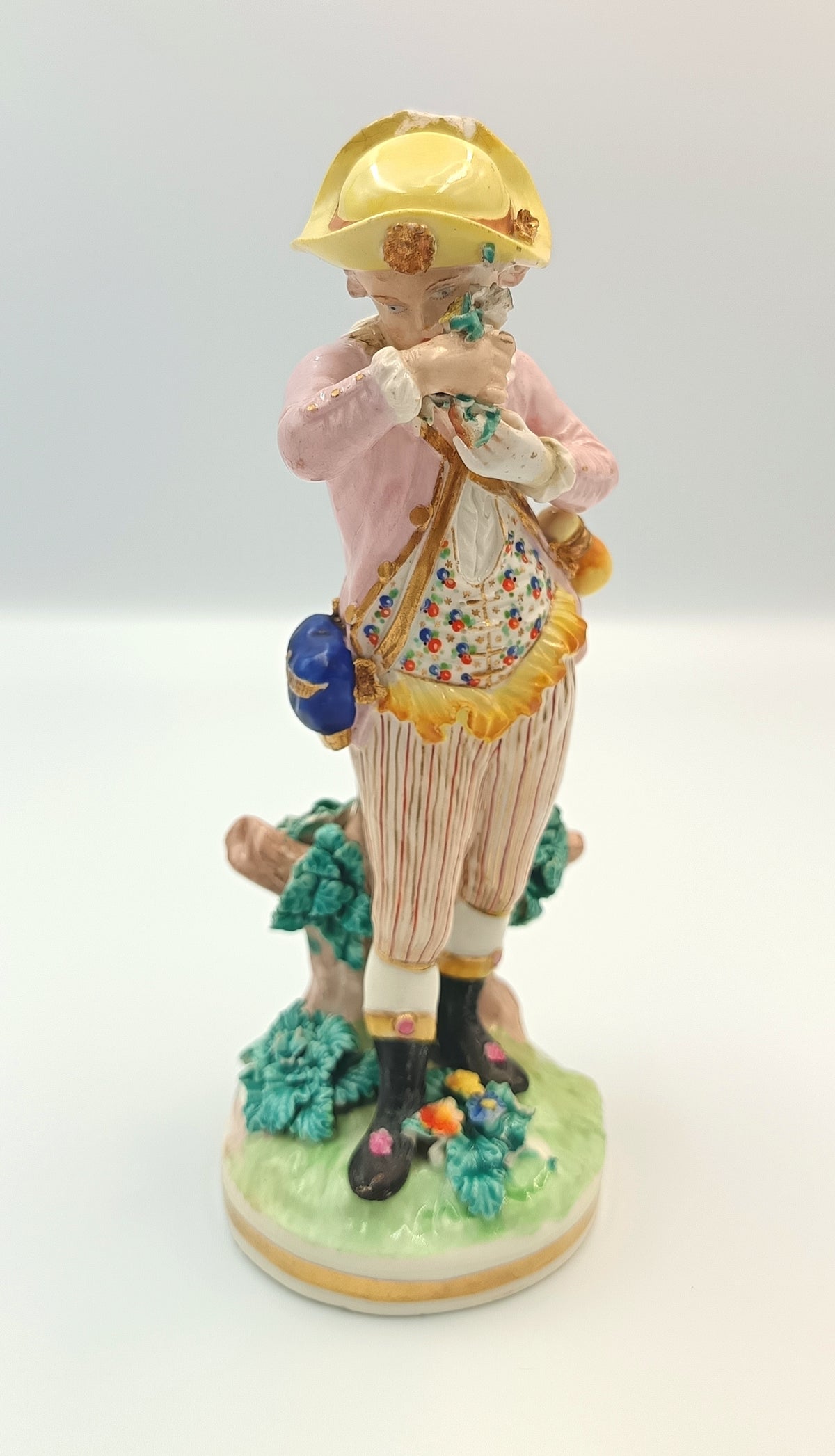 Attributed to Bloor Derby | Pastoral Shepherd Boy | Bocage Figure | Polychrome Porcelain | c.1820–1840
