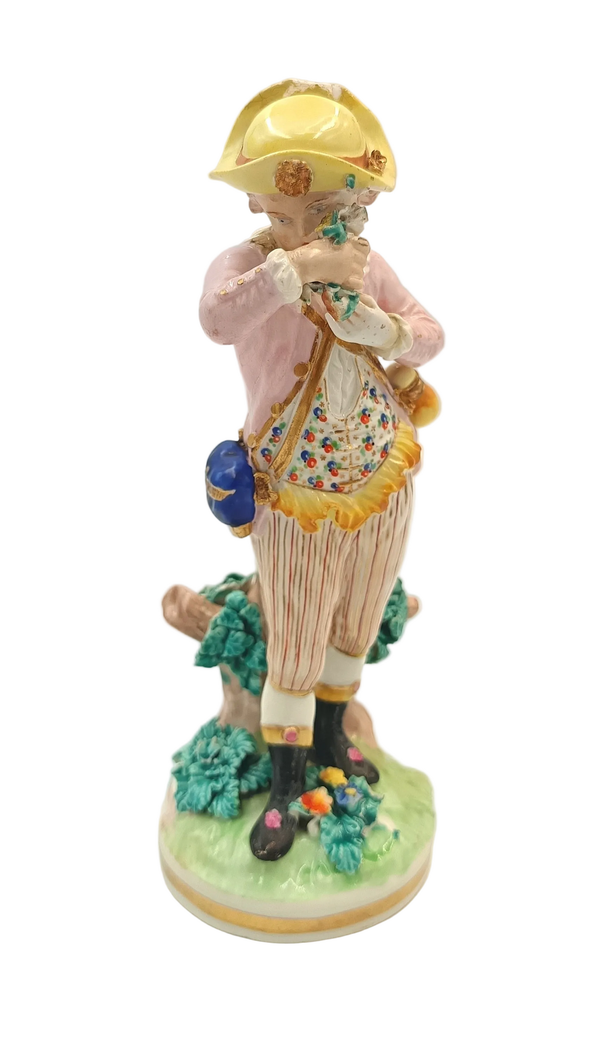 Attributed to Bloor Derby | Pastoral Shepherd Boy | Bocage Figure | Polychrome Porcelain | c.1820–1840