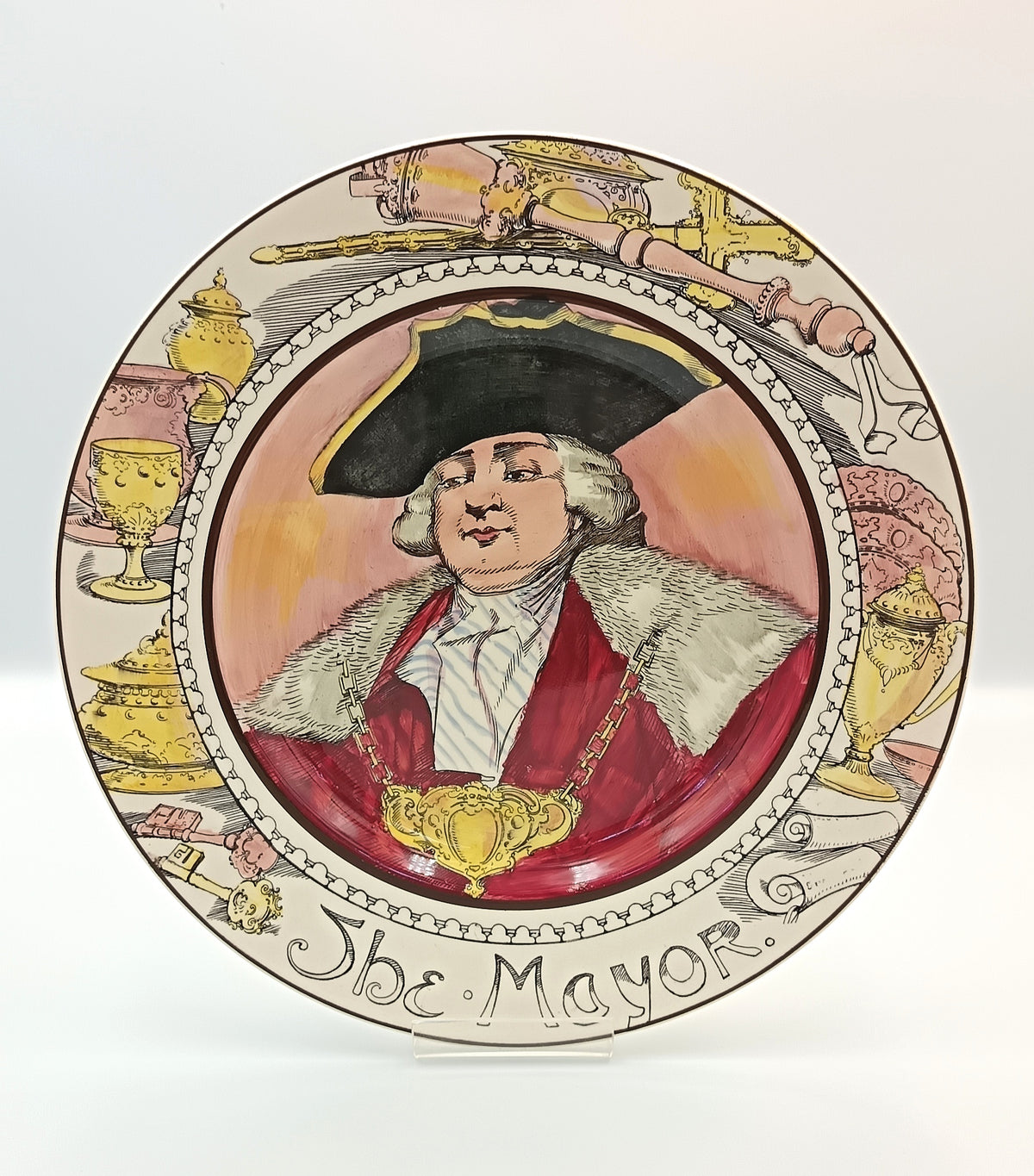 Royal Doulton | The Professionals Series — The Mayor | Series Ware Cabinet Plate | Pattern D6283 | England, mid-20th century