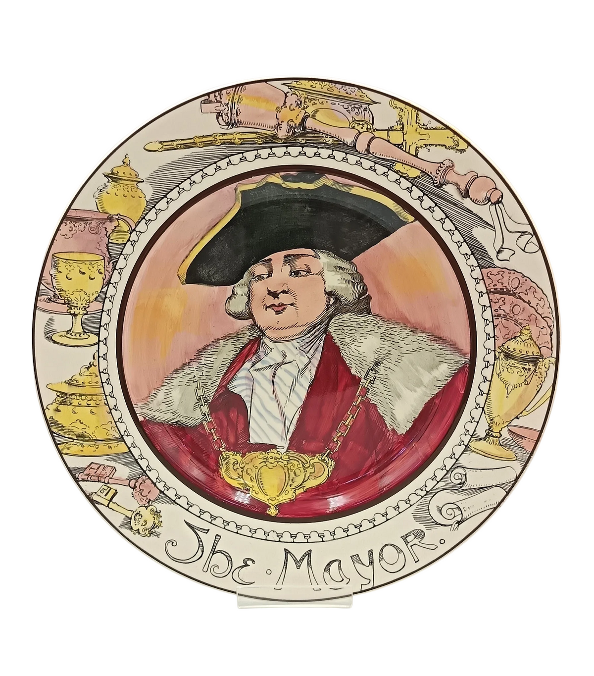 Royal Doulton | The Professionals Series — The Mayor | Series Ware Cabinet Plate | Pattern D6283 | England, mid-20th century